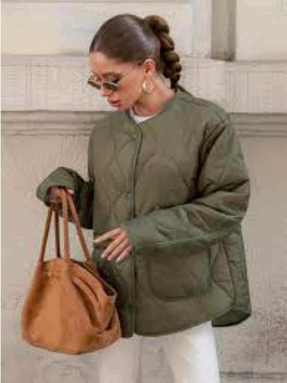 G.H. Bass & Co. Quilted Bomber Jacket - Olive
